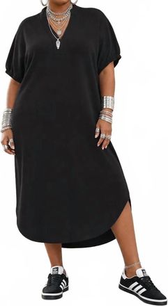 Entro Tru Comfort Midi Dress In Black