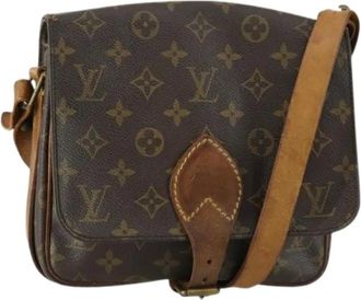 Louis Vuitton Pre-owned Cross Body Bags, female, Brown, Size: ONE SIZE Pre-owned Canvas Cross Body Bag