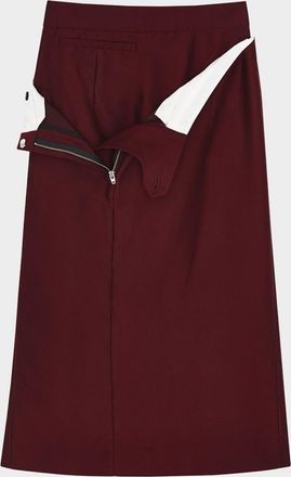 Shushu/Tong Double-Layere Twill Skirt