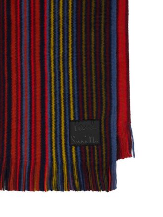 Paul Smith Multicolour Striped Scarf - Navy