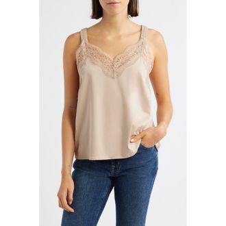 Wit & Wisdom Lace Detail Camisole in Pale Oak at Nordstrom Rack, Size X-Small