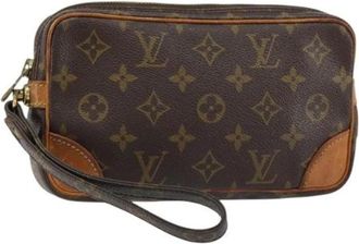 Louis Vuitton Pre-owned Clutches, female, Brown, Size: ONE SIZE Pre-owned Vintage Canvas Clutch