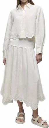 SIMKHAI Ames Shirt In Cream