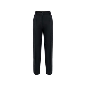 Dolce & Gabbana Broeken, Dames, Zwart, S, Wol, Wollen broek