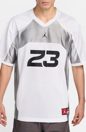 Nike Jordan Oversize Jersey in White/light Smoke Grey at Nordstrom, Size Xx-Large