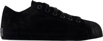 Yohji Yamamoto Zwarte Leren Sneakers - Nizzastar - Heren - Sneakers - Zwart - 38 EU - Leer - Schoenen