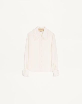 Valentino Camicia In Crepe De Chine Donna AVORIO 36