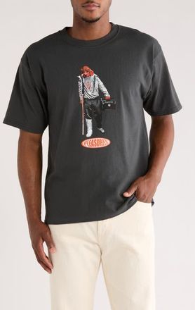 Pleasures x Daft Punk Da Funk Cotton Graphic T-Shirt in Faded Black at Nordstrom, Size Small