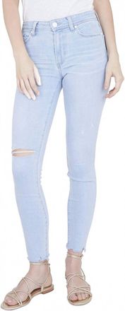 Paige Hoxton Ankle Jeans In Ryman Destructed With Beat Hem