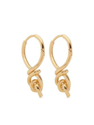 Completedworks gold vermeil Notsobig Thread I drop earrings