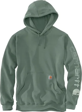 Carhartt Work in Progress Hoodie Mens Dark Green Long Sleeve Loose Fit Midweight Workwear POSH172