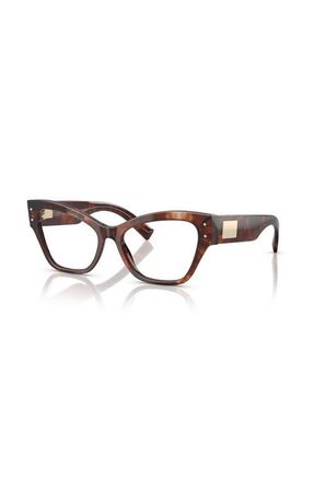 Dolce & Gabbana 54mm Butterfly optical glasses in Red at Nordstrom