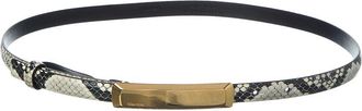 Tom Ford 15Mm Snake-Embossed Leather Belt