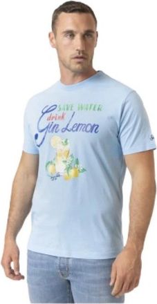 MC2 Saint Barth T-Shirts - Heren - T-shirts - Blauw - M - Katoen - Tops