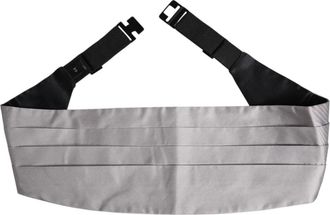 Dolce & Gabbana Brede Taille Cummerbund - Heren - Riemen - Grijs - L - Accessoires