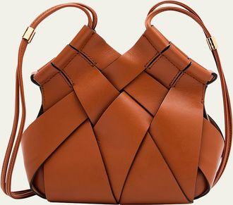Ulla Johnson Charlotte Woven Leather Crossbody Bag
