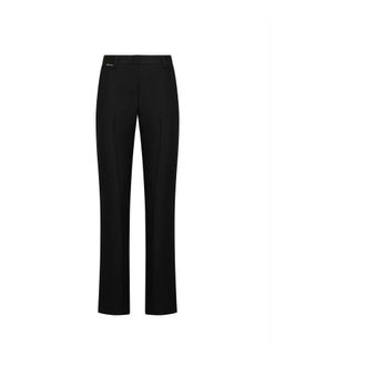 Silvian Heach Rechte broek met normale taille - Dames - Wijde Broeken - Zwart - XS - Polyester - Broeken