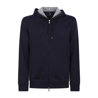 Brunello Cucinelli Heren, Sweatshirts & Hoodies, Blauw, Maat: XL