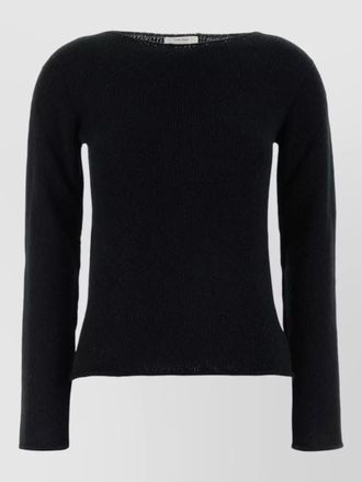 The Row cotton blend omiko sweater long sleeves