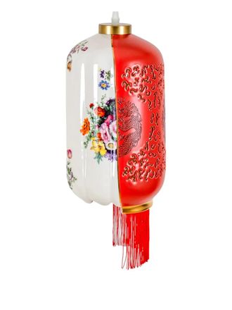 Seletti Inalda lampenkap met bloemenprint - Rood