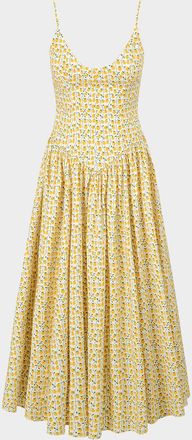 Staud Dena Poplin Maxi Dress