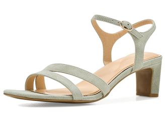 Rockport Teddy Womens Dress Sandals Light Blue Sage Suede : 8.5 W (C), Leather