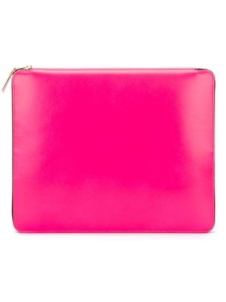 Comme Des Garçons New Super Fluo iPad case - unisex - Goat Skin - One Size - Pink