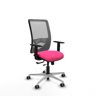 Piqueras y Crespo Silla De Oficina Piqueras Y Crespo Gris Cuero Sint&eacute;tico C&oacute;moda
