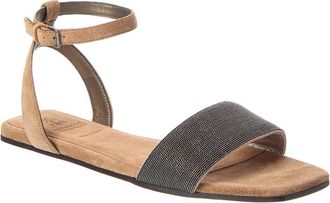 Brunello Cucinelli Suede Sandal