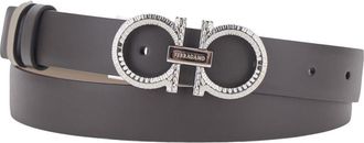 Ferragamo Brown Solid Reversible Belt