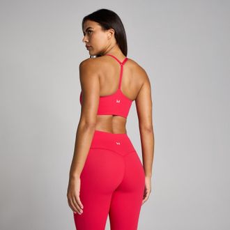 MyProtein Sujetador deportivo cruzado con tirantes Tempo para mujer de MP - Chilli - XS