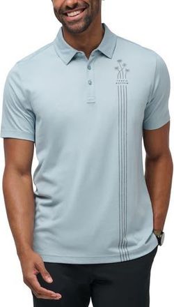 Travis Mathew Pacific Vibe Cotton Blend Polo in Heather Dusty Blue at Nordstrom Rack, Size Medium