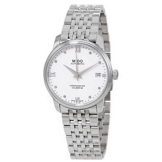 Mido Baroncelli Automatic Chronometer Diamond White Dial Ladies Watch M027.208.11.016.00