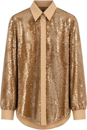 Alberta Ferretti Shirts - Dames - Overhemden - Bruin - L - Overhemden