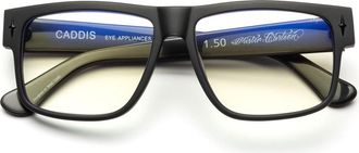 CADDIS Mister Cartoon | Reading Glasses in Dark Metallic Grey at Nordstrom, Size +1.75