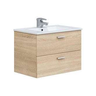 Dmora Bajo El Armario Denison, Mueble De Ba&ntilde;o, Contenedor De Lavabo, Mueble Fregadero, 70x45 H50 Cm, Roble - Dmora