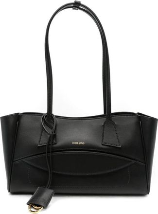 Hidesins Shopper S Schoudertas - Dames - Schoudertassen - Zwart - ONE Size - Leer - Tassen