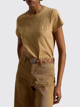 Polo Ralph Lauren Crewneck Cotton T-shirt with Contrast Pony Logo