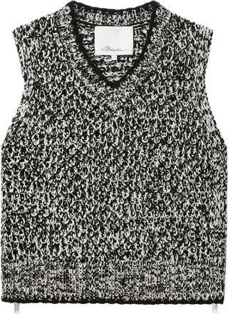3.1 Phillip Lim open-knit sleeveless vest - Black