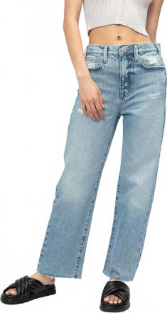 Frame Denim Le Jane Crop Jean In Baines Rips
