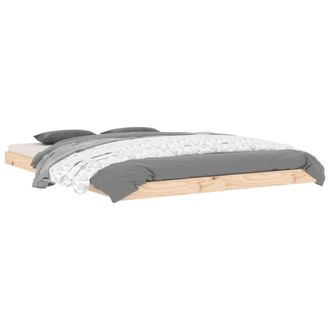 vidaXL Estructura De Cama Madera Maciza De Pino 135x190 Cm Vidaxl