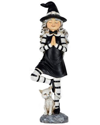 National Tree Company 9 Yoga Pose Witch Tabletop Decor