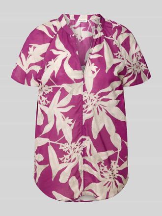 Marc O'Polo Regular Fit Blusenshirt aus reiner Baumwolle in Fuchsia, Gr&ouml;&szlig;e 36