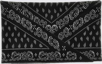 Guest In Residence Sciarpa triangolare in puro cashmere con stampa Paisley