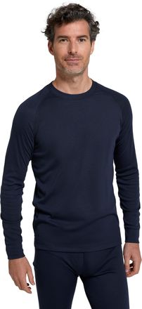 Mountain Warehouse Talus Mens Thermal Baselayer Top - Quick Drying Jumper, Easy Care, Long Sleeves, Sweater, Breathable, Lightweight & High Wicking Navy (Round Neck) 4XL