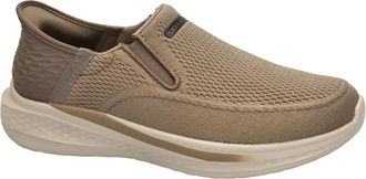 Skechers Slade-Deacon Slip-In Loafer - Heren - Hardloopschoenen - Bruin - 44 EU - Leer - Fitness