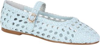Tiffany & Fred Crochet Leather Flat