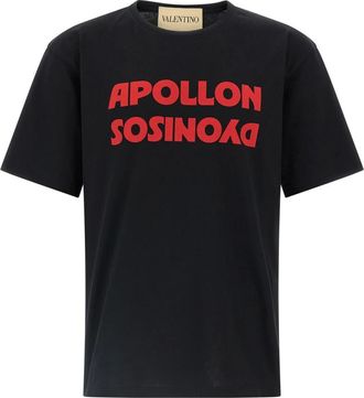 Valentino Garavani Heren, Tops, Zwart, Maat: XL Katoen