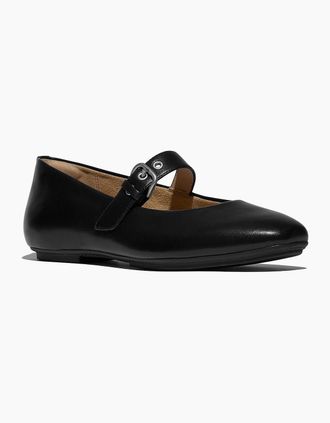 FitFlop Womens Fitflop Delicato Leather Womens All Black Narrow Fit Shoes - Size: 6