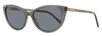 Jimmy Choo London Womens Cat Eye Sunglasses Nadia Y6UIR Glitter Gray 56mm